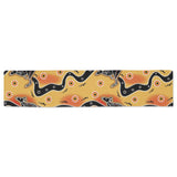 Kangaroo Australian aboriginal art pattern Table Runner