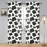 Cow skin pattern Gauze Curtain