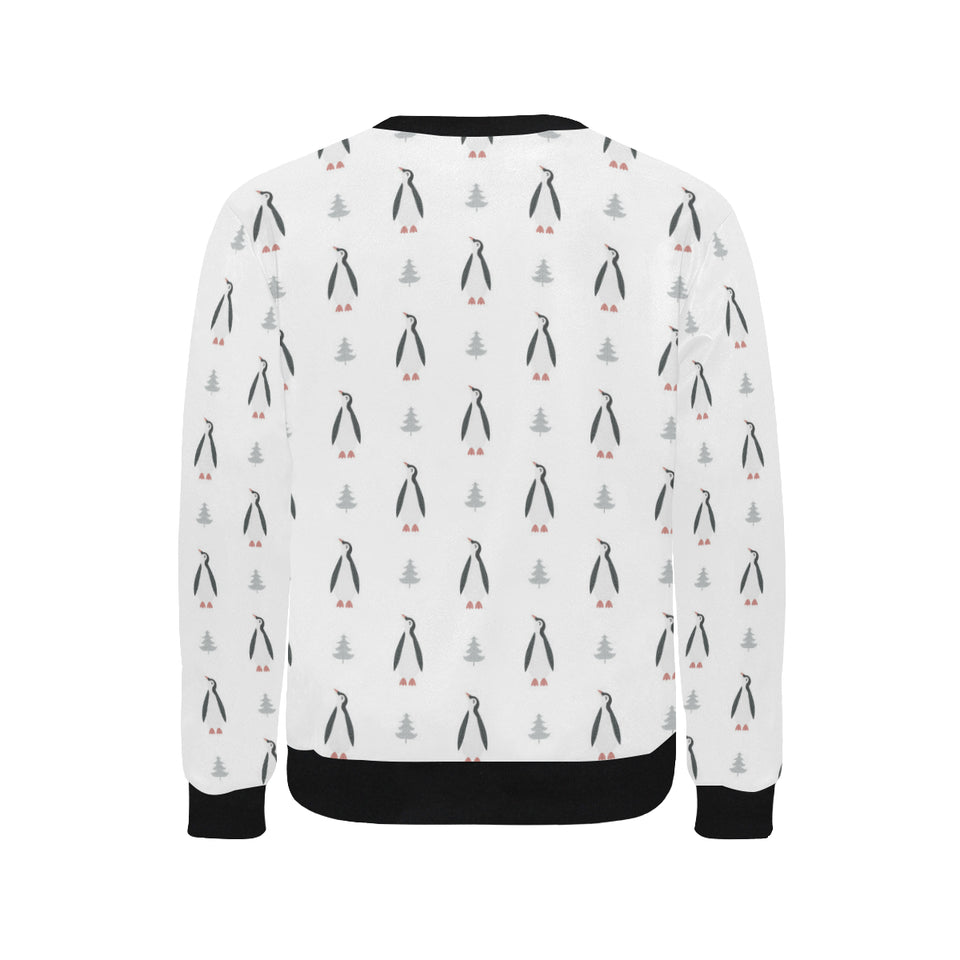 Penguin pattern Men's Crew Neck Sweatshirt
