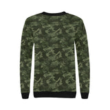 Digital Green camouflage pattern Women's Crew Neck Sweatshirt