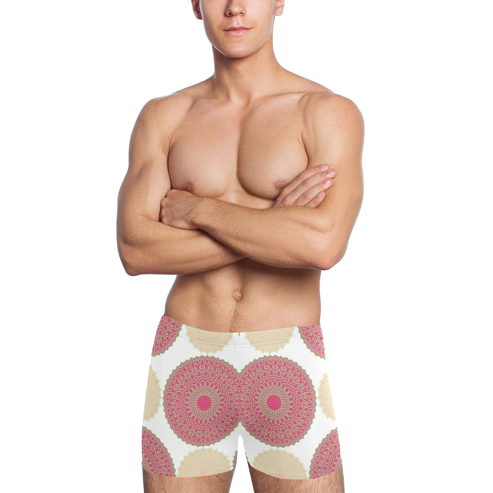 Circle indian pattern Men's Swimming Trunks