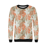 Cocoa beans Cocoa tree pattern Women's Crew Neck Sweatshirt