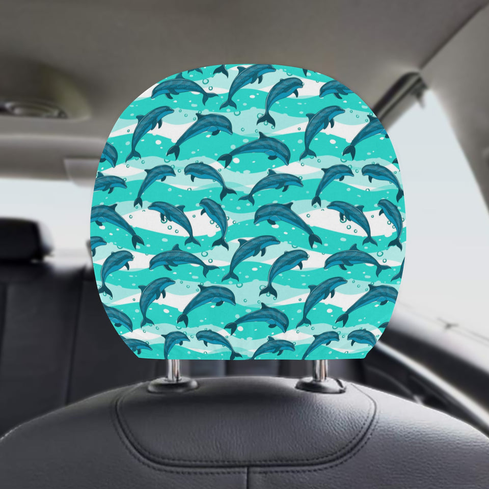 Dolphin sea pattern Car Headrest Cover