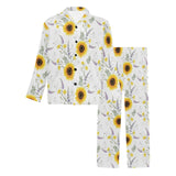 beautiful sunflowers pattern Men's Long Pajama Set