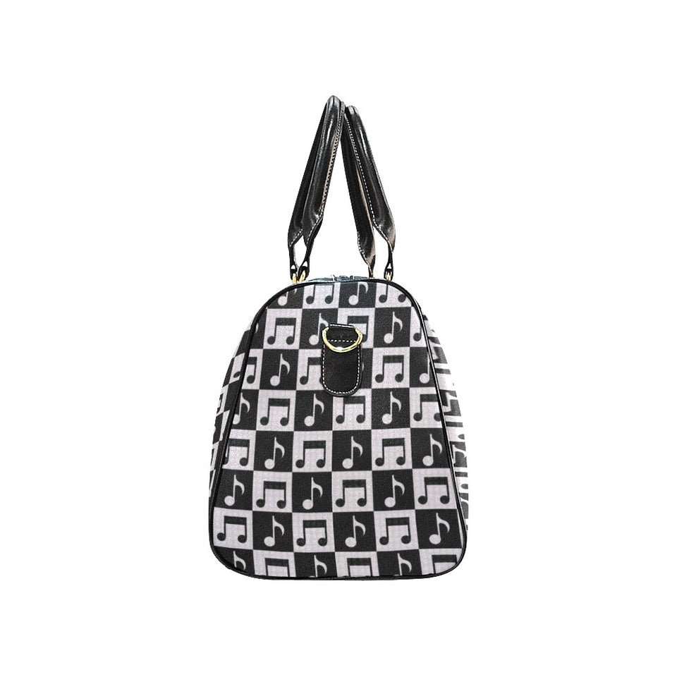 Music Notes Pattern Print Design 01 Travel Bag