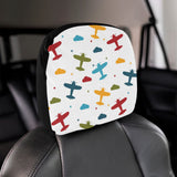 Airplane star cloud colorful Car Headrest Cover