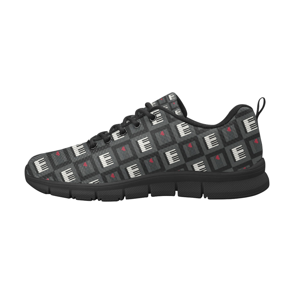 Piano Pattern Print Design 05 Men's Breathable Sneakers ( Model 055)