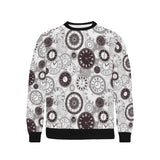 Classic vintage clock pattern Men's Crew Neck Sweatshirt