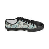 Dragonfly Butterfly Plants insect flower vintage s Kids' Boys' Girls' Low Top Canvas Shoes Black