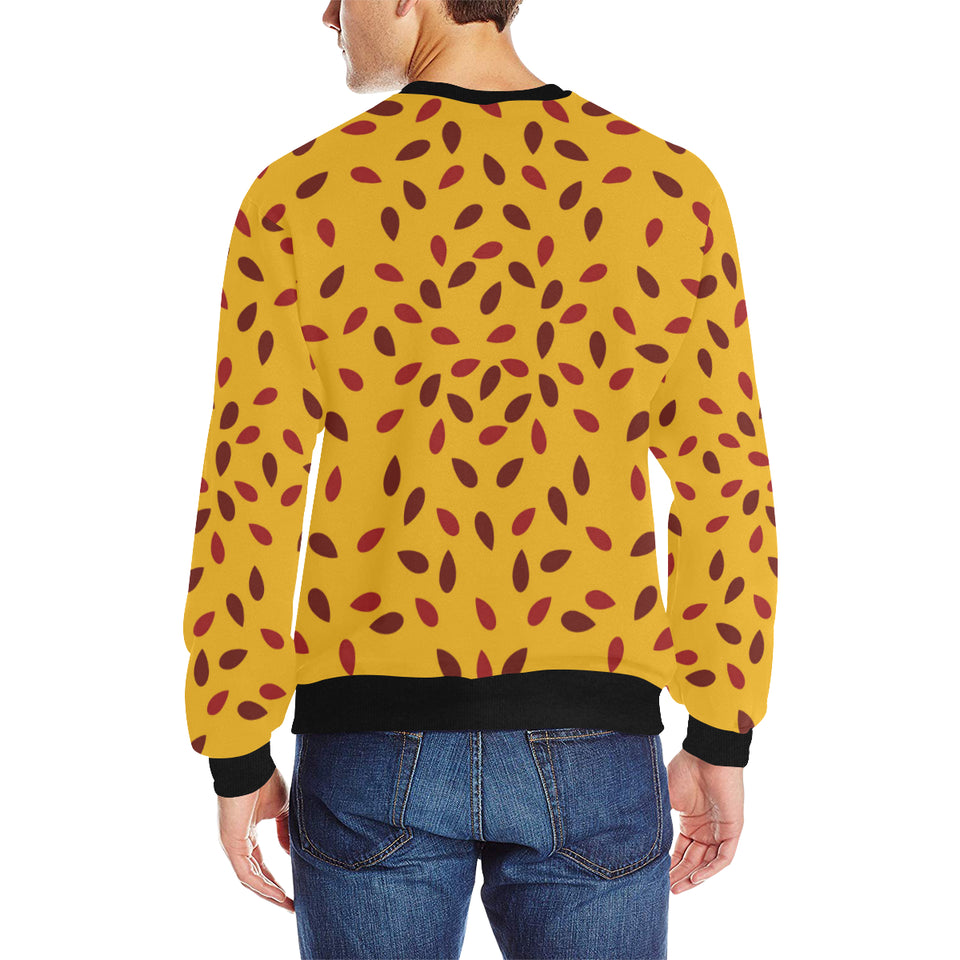 Passion fruit texture Men's Crew Neck Sweatshirt