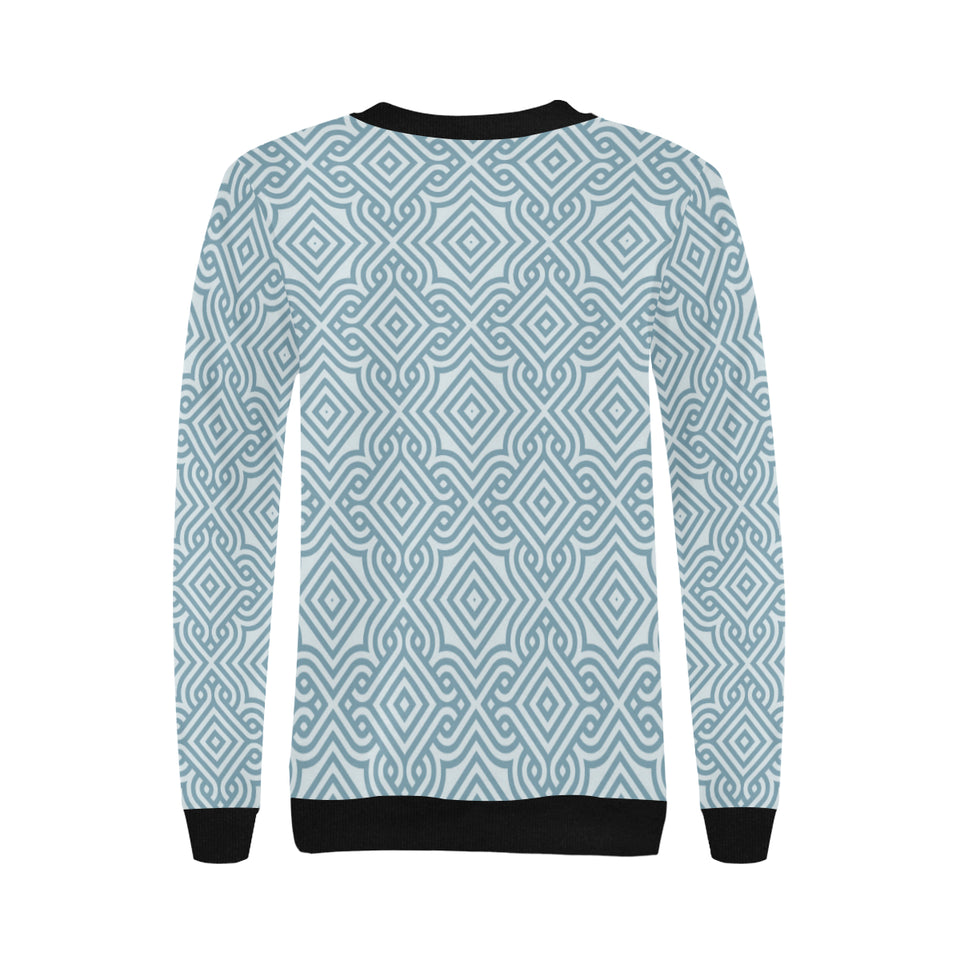 arabic pattern Women's Crew Neck Sweatshirt