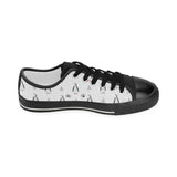 Penguin pattern Kids' Boys' Girls' Low Top Canvas Shoes Black
