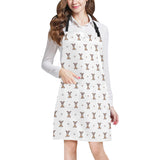 Greyhound Pattern Print Design 05 All Over Print Adjustable Apron