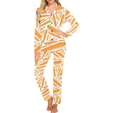 Carrot Pattern Print Design 02 Women's Long Pajama Set