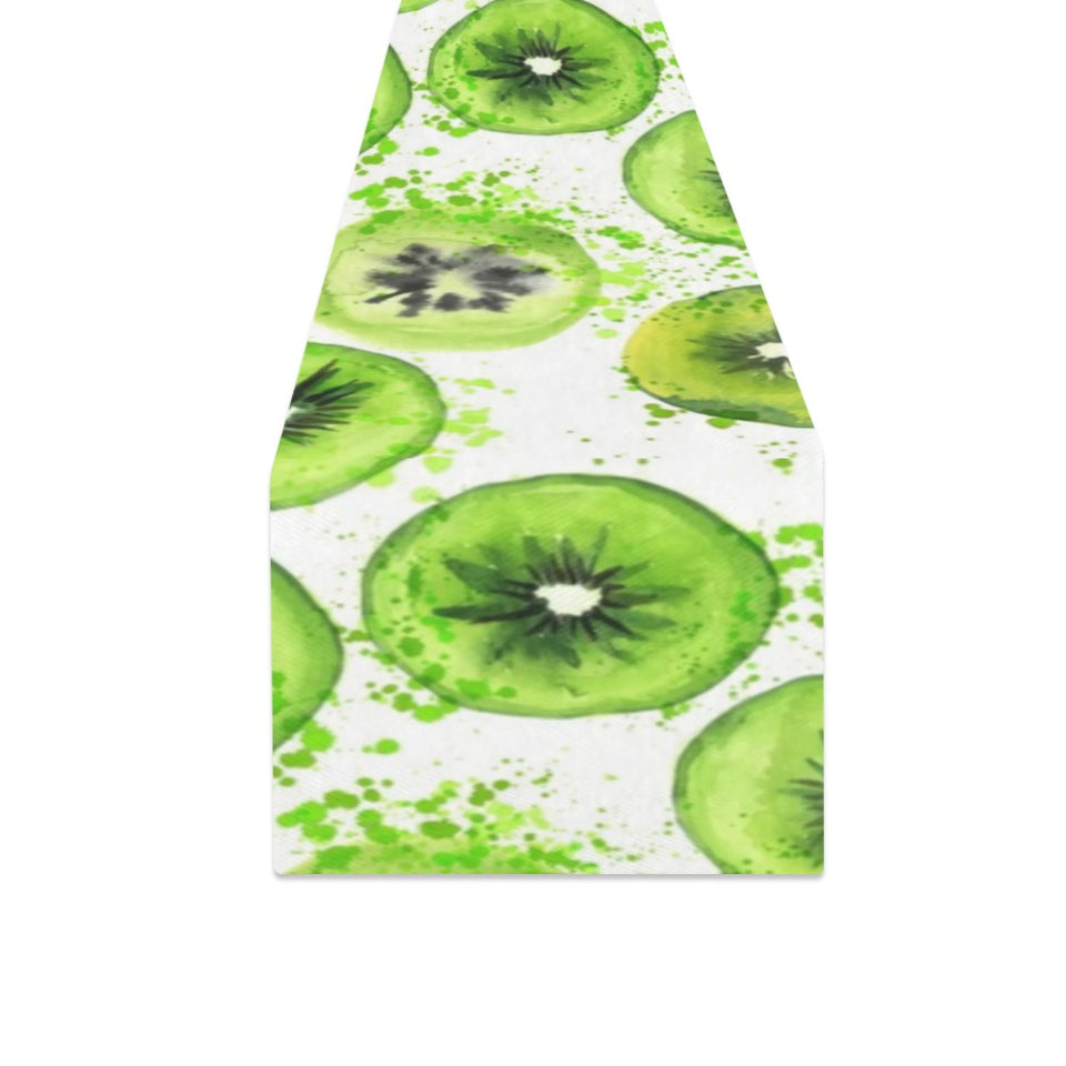 Watercolor kiwi pattern Table Runner