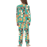 Camera Pattern Print Design 03 Kids' Boys' Girls' All Over Print Pajama Set
