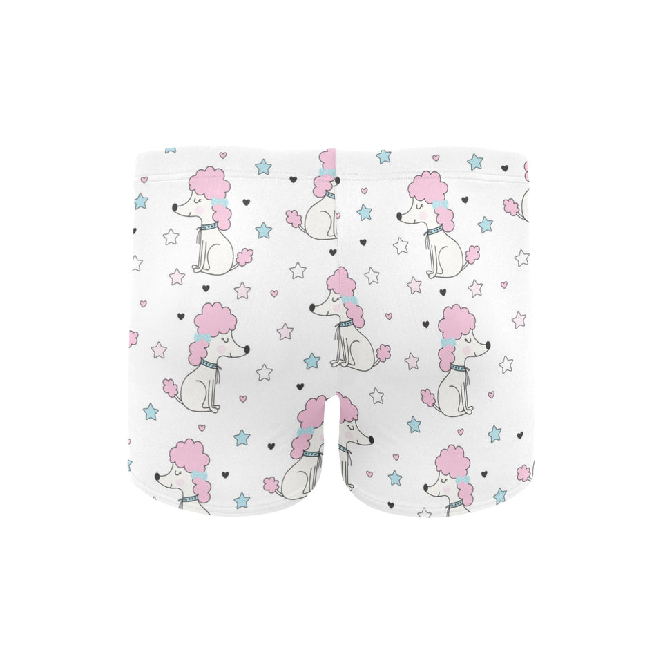 Cute poodle dog star pattern Men's Swimming Trunks