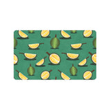 Durian pattern green background Doormat