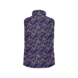 Eggplant Pattern Print Design 04 Men's Padded Vest