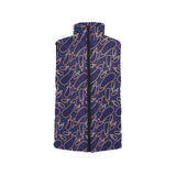 Eggplant Pattern Print Design 04 Men's Padded Vest