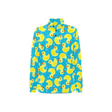 Duck Pattern Print Design 04 Women's Long Sleeve Polo Shirt