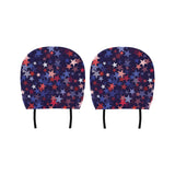 Red blue star pattern Car Headrest Cover