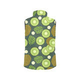 Whole sliced kiwi leave and flower Men's Padded Vest