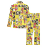 Camera Pattern Print Design 02 Men's Long Pajama Set