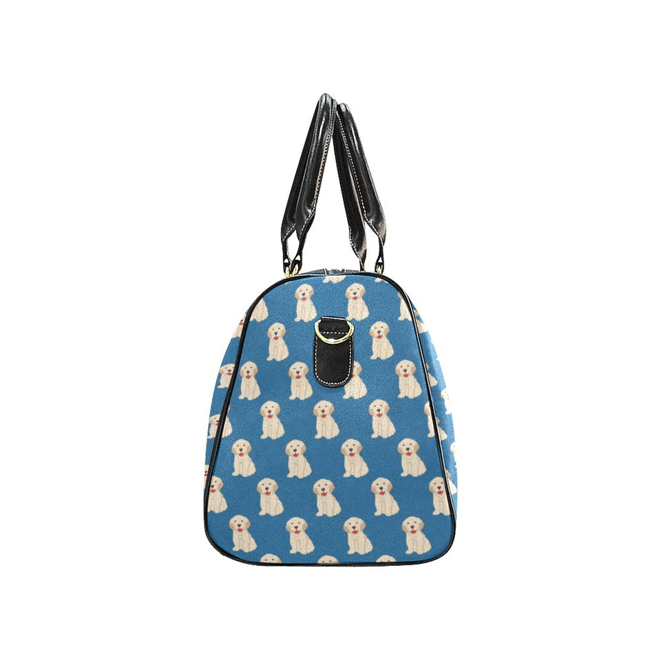 Golden Retriever Pattern Print Design 03 Travel Bag