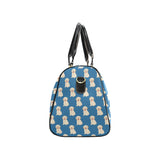 Golden Retriever Pattern Print Design 03 Travel Bag