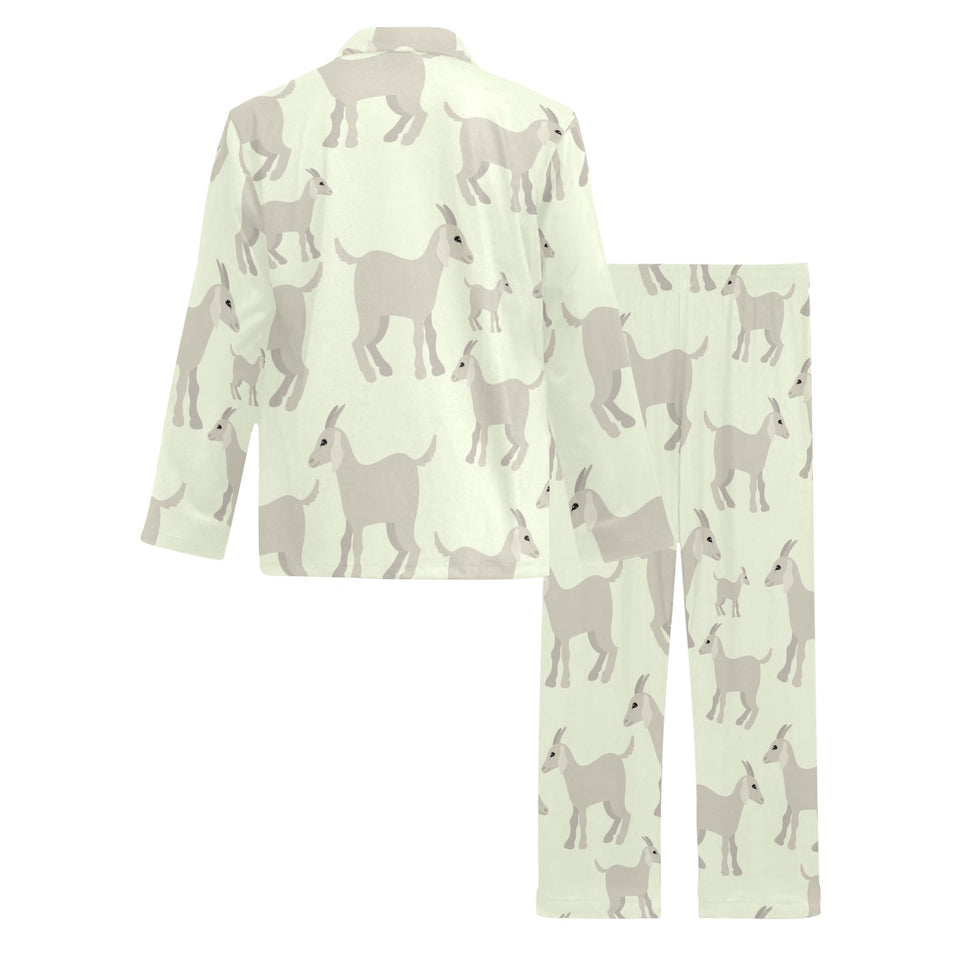 Little young goat pattern Men's Long Pajama Set