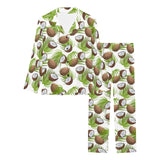 Coconut Pattern Print Design 04 Women's Long Pajama Set