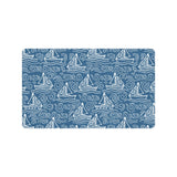 Hand drawn sailboat pattern Doormat