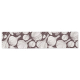 Garlic bulb dark background Table Runner