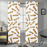 French fries potato pattern Gauze Curtain