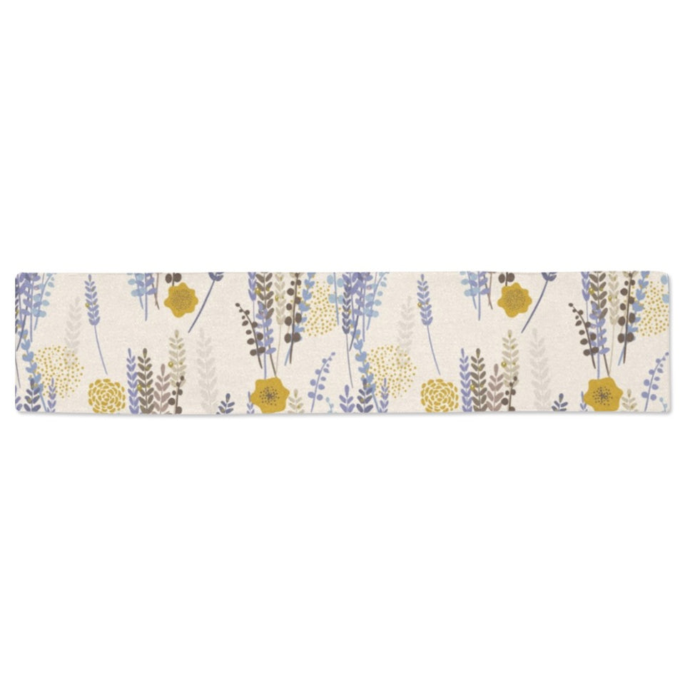 Lavender modern pattern blackground Table Runner