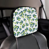 blueberry white background Car Headrest Cover