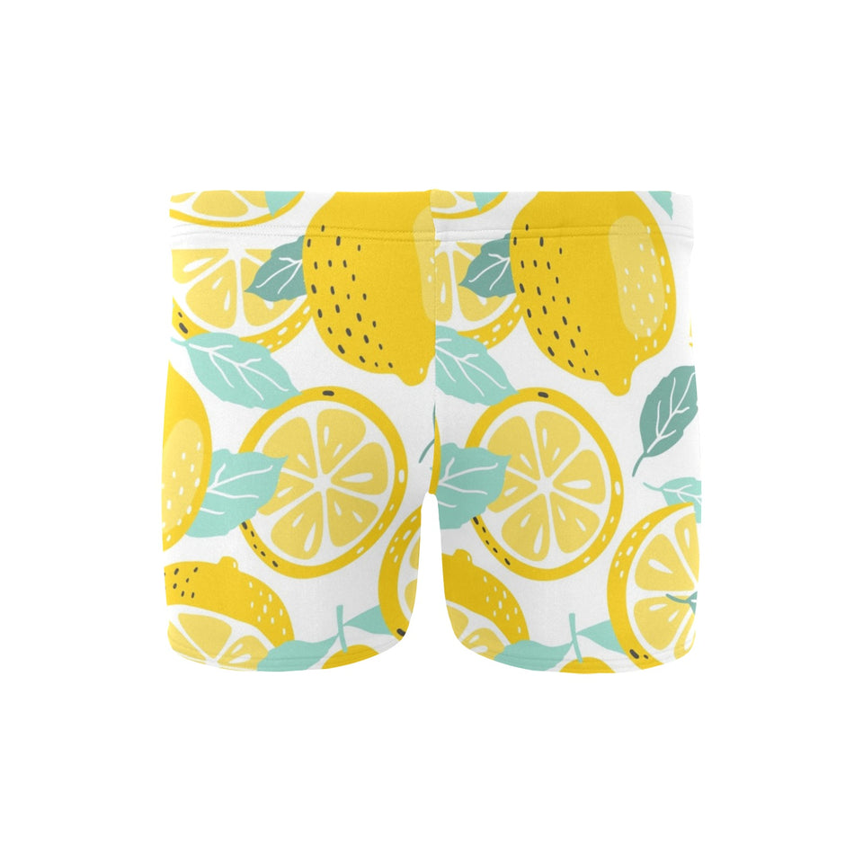 lemon design pattern Men's Swimming Trunks
