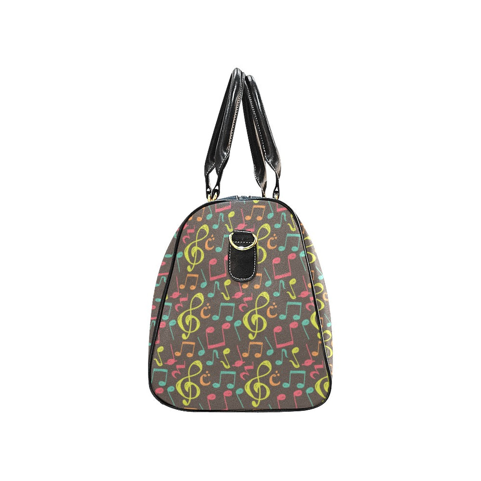 Music Notes Pattern Print Design 05 Travel Bag