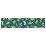 Lime ice flower pattern Table Runner