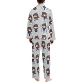 Cute ninja pattern Men's Long Pajama Set