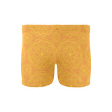 Orange traditional indian element pattern Men's Swimming Trunks