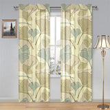 Ginkgo leaves design pattern Gauze Curtain