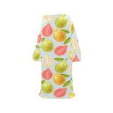 Guava design pattern Blanket Robe with Sleeves