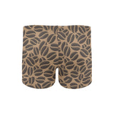Coffee bean on brown background Men's Swimming Trunks