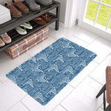 Hand drawn sailboat pattern Doormat