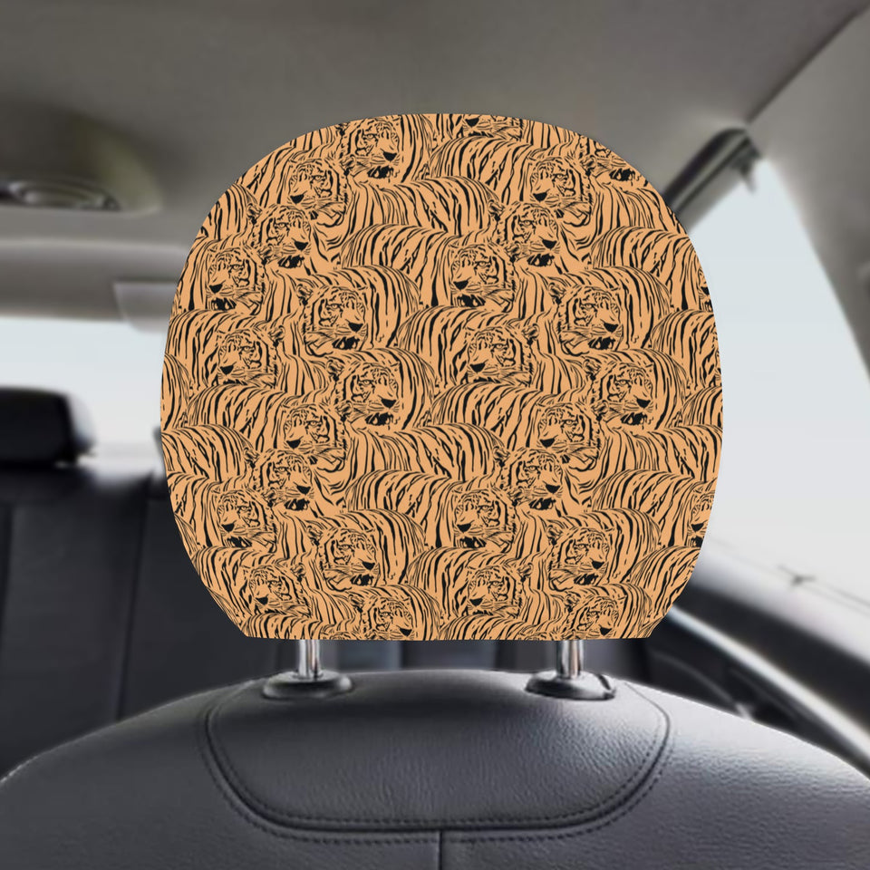 Bengal tigers pattern Car Headrest Cover