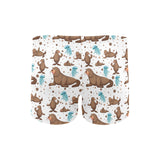 sea lion Seals jellyfish pattern Men's Swimming Trunks