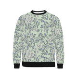 hand drawn blueberry pattern Men's Crew Neck Sweatshirt