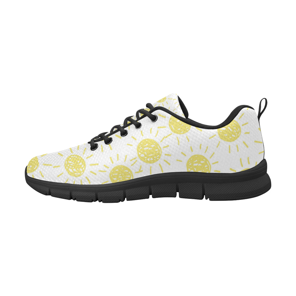 hand drawn sun pattern Women's Sneaker Shoes